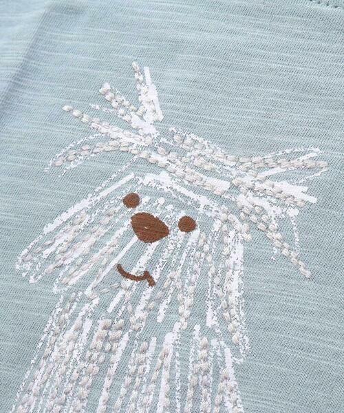 BeBe / べべ Tシャツ | スラブ天竺DOGプリント長袖Tシャツ(80~100cm) | 詳細10