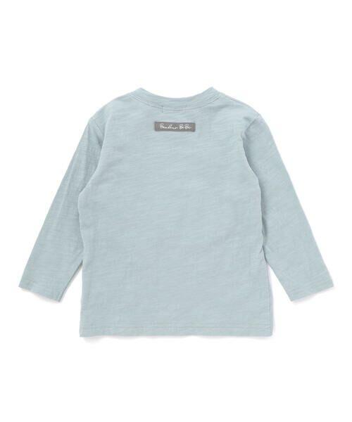 BeBe / べべ Tシャツ | スラブ天竺DOGプリント長袖Tシャツ(80~100cm) | 詳細7