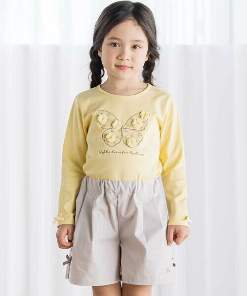 BeBe / べべ ショート・ハーフ・半端丈パンツ | コードレーンサイドカットキュロットパンツ(90~150cm) | 詳細6