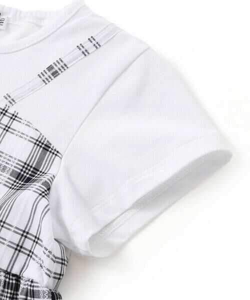 BeBe / べべ ミニ丈・ひざ丈ワンピース | マドラスチェックキャミドッキングワンピース(80~150cm) | 詳細6