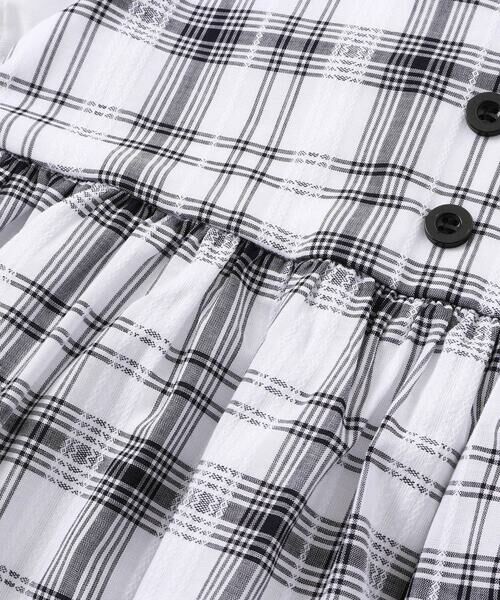 BeBe / べべ ミニ丈・ひざ丈ワンピース | マドラスチェックキャミドッキングワンピース(80~150cm) | 詳細7