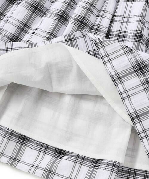 BeBe / べべ ミニ丈・ひざ丈ワンピース | マドラスチェックキャミドッキングワンピース(80~150cm) | 詳細9