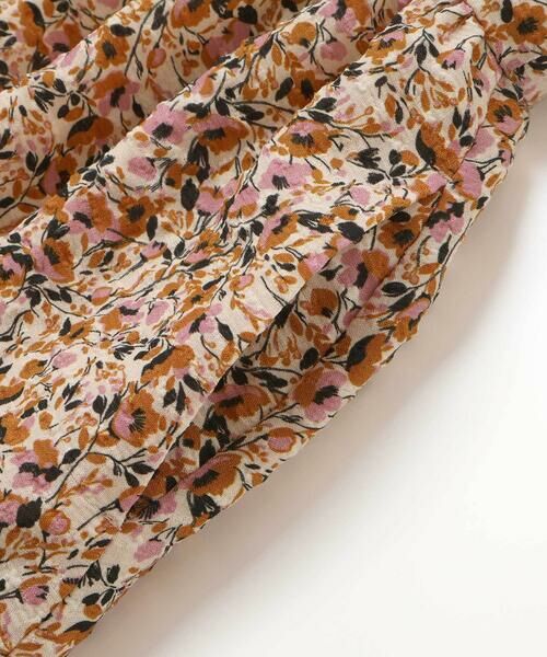 BeBe / べべ ミニ丈・ひざ丈ワンピース | 【DEVEAUX】丸襟ヴィンテージフラワープリントパフスリーブワンピース(100~130cm) | 詳細5