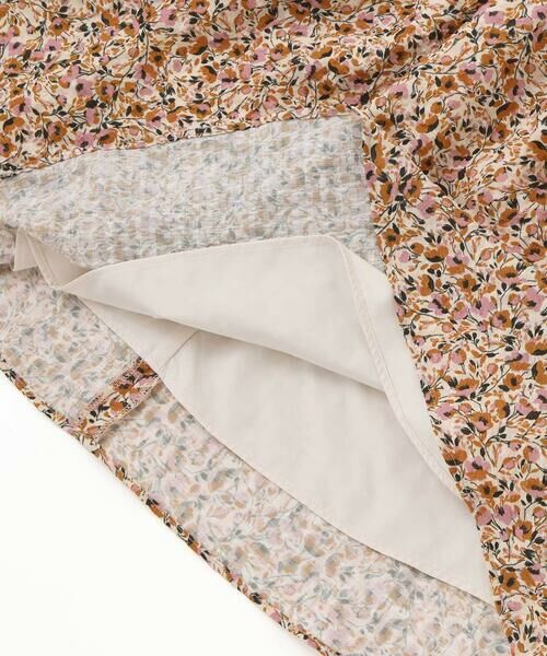 BeBe / べべ ミニ丈・ひざ丈ワンピース | 【DEVEAUX】丸襟ヴィンテージフラワープリントパフスリーブワンピース(100~130cm) | 詳細7