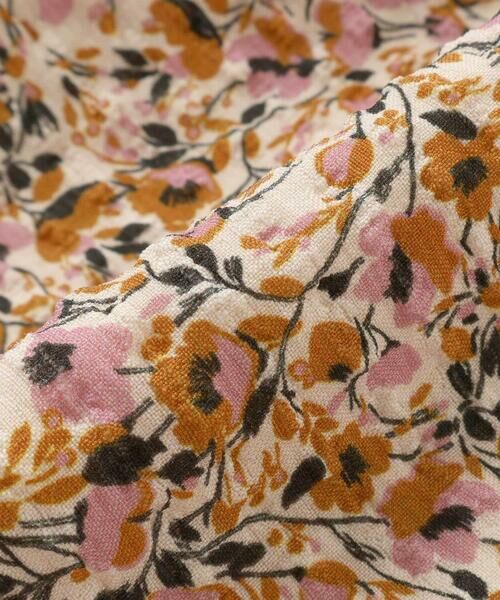 BeBe / べべ ミニ丈・ひざ丈ワンピース | 【DEVEAUX】丸襟ヴィンテージフラワープリントパフスリーブワンピース(100~130cm) | 詳細8