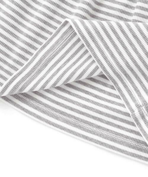 BeBe / べべ ナイロンジャケット | ボーダーギャザーワンピース+シアータフタロングパーカーセット(100~150cm) | 詳細16