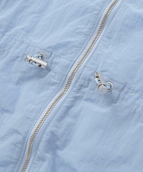 BeBe / べべ ナイロンジャケット | ボーダーギャザーワンピース+シアータフタロングパーカーセット(100~150cm) | 詳細19
