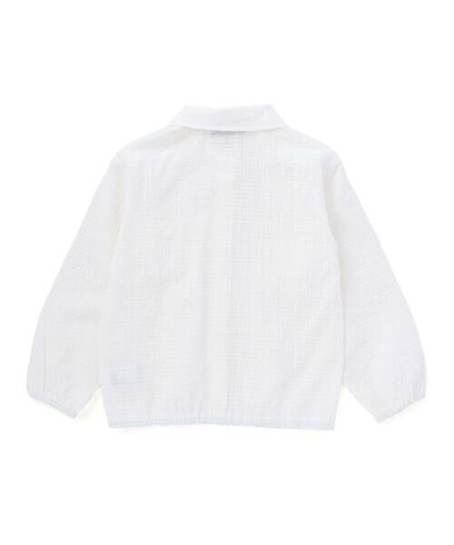 BeBe / べべ シャツ・ブラウス | シアーチェックオーバーシャツ+ロゴ半袖Tシャツセット(100~160cm) | 詳細6