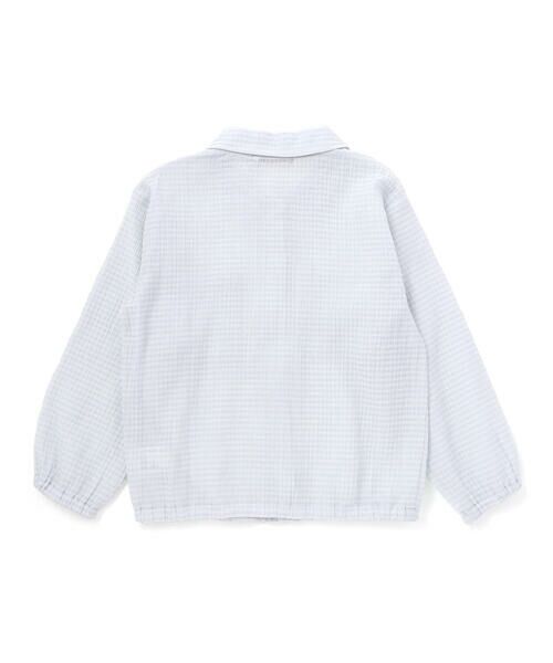 BeBe / べべ シャツ・ブラウス | シアーチェックオーバーシャツ+ロゴ半袖Tシャツセット(100~160cm) | 詳細12