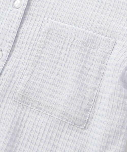 BeBe / べべ シャツ・ブラウス | シアーチェックオーバーシャツ+ロゴ半袖Tシャツセット(100~160cm) | 詳細19