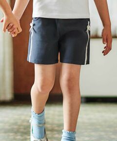 BeBe / べべ ショート・ハーフ・半端丈パンツ | ダブルクロスサイドラインショートパンツ(90~160cm)