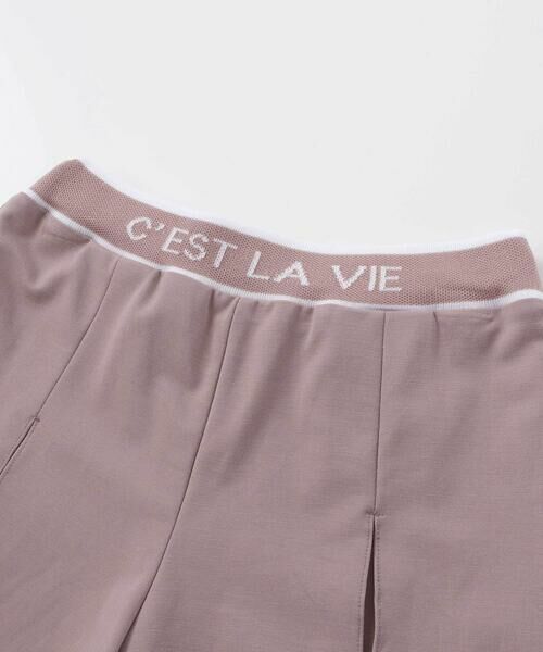 BeBe / べべ ショート・ハーフ・半端丈パンツ | ウエストロゴポンチボックスプリーツキュロットパンツ(90~160cm) | 詳細9