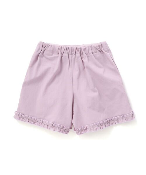 BeBe / べべ ショート・ハーフ・半端丈パンツ | ストレッチワッシャー裾フリルショートパンツ(90~150cm) | 詳細4