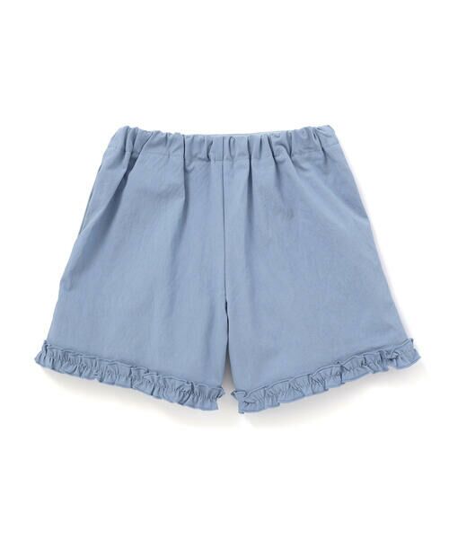 BeBe / べべ ショート・ハーフ・半端丈パンツ | ストレッチワッシャー裾フリルショートパンツ(90~150cm) | 詳細9