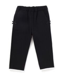 BeBe / べべ チノ・ワークパンツ | 裾レースサッカーストレッチカプリパンツ(90~150cm)