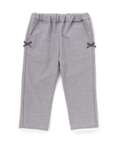 BeBe / べべ チノ・ワークパンツ | 裾レースサッカーストレッチカプリパンツ(90~150cm)