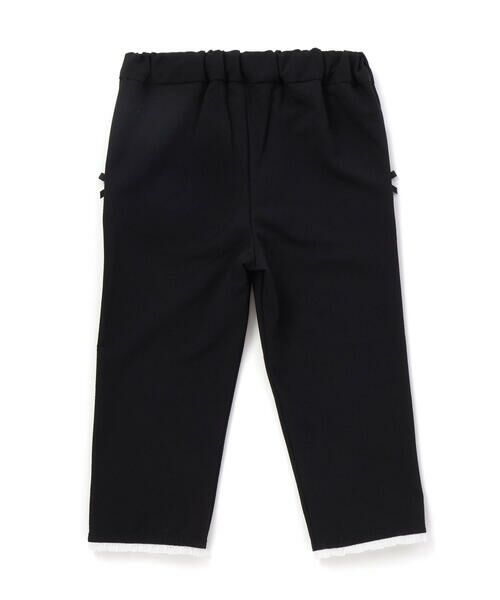 BeBe / べべ チノ・ワークパンツ | 裾レースサッカーストレッチカプリパンツ(90~150cm) | 詳細2