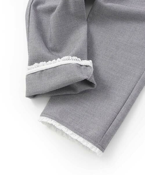 BeBe / べべ チノ・ワークパンツ | 裾レースサッカーストレッチカプリパンツ(90~150cm) | 詳細12