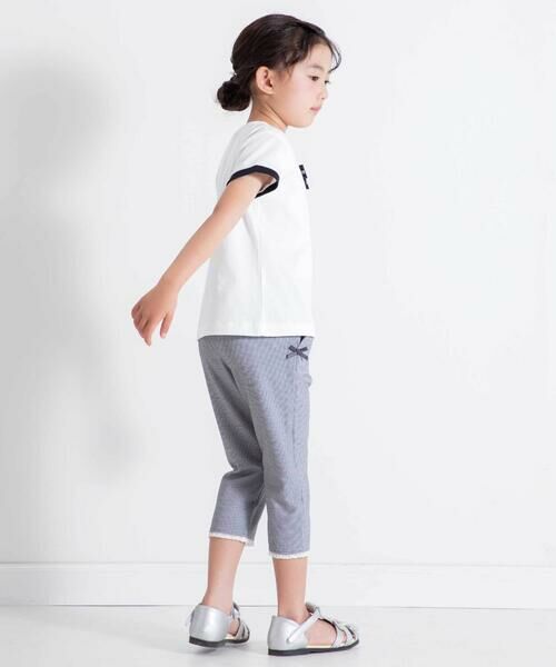 BeBe / べべ チノ・ワークパンツ | 裾レースサッカーストレッチカプリパンツ(90~150cm) | 詳細4