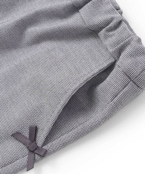 BeBe / べべ チノ・ワークパンツ | 裾レースサッカーストレッチカプリパンツ(90~150cm) | 詳細7