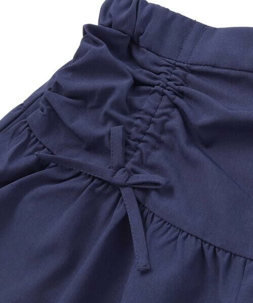 BeBe / べべ ショート・ハーフ・半端丈パンツ | ドロストギャザーシャンブレーキュロットパンツ(90~150cm) | 詳細6