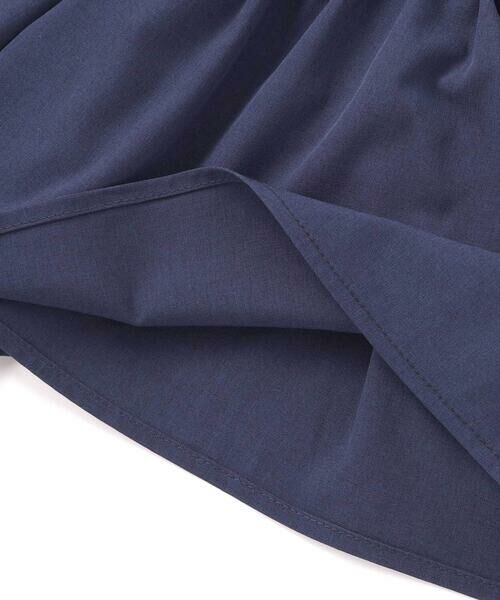 BeBe / べべ ショート・ハーフ・半端丈パンツ | ドロストギャザーシャンブレーキュロットパンツ(90~150cm) | 詳細8