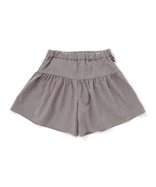 BeBe / べべ ショート・ハーフ・半端丈パンツ | ドロストギャザーシャンブレーキュロットパンツ(90~150cm) | 詳細15