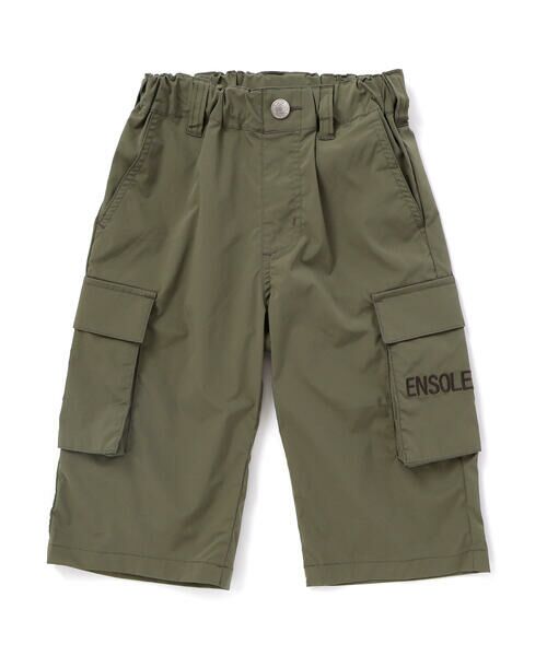 BeBe / べべ ショート・ハーフ・半端丈パンツ | 【速乾】ストレッチロゴ刺しゅう6分丈カーゴパンツ(80~150cm) | 詳細4