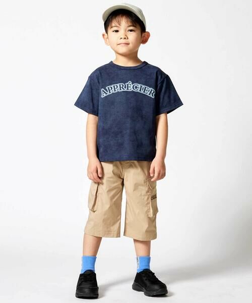 BeBe / べべ ショート・ハーフ・半端丈パンツ | 【速乾】ストレッチロゴ刺しゅう6分丈カーゴパンツ(80~150cm) | 詳細17