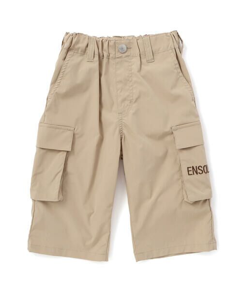 BeBe / べべ ショート・ハーフ・半端丈パンツ | 【速乾】ストレッチロゴ刺しゅう6分丈カーゴパンツ(80~150cm) | 詳細18