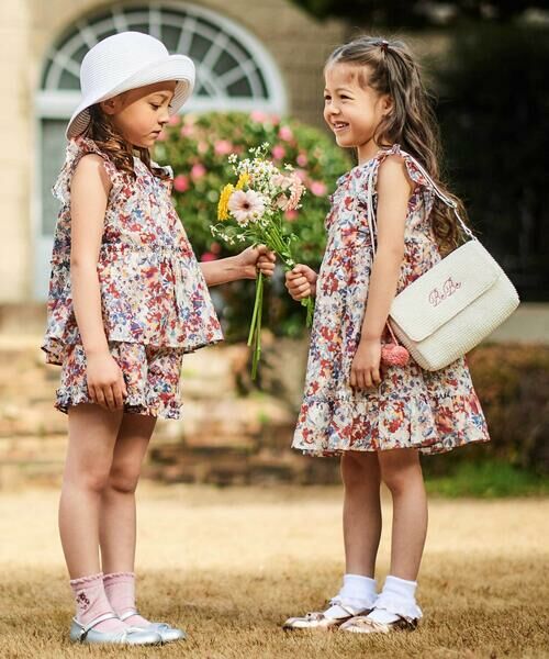 BeBe / べべ ハット | 【アジャスター付】【お揃い】ラフィアポンポンペーパーブレードハット(48~56cm) | 詳細2