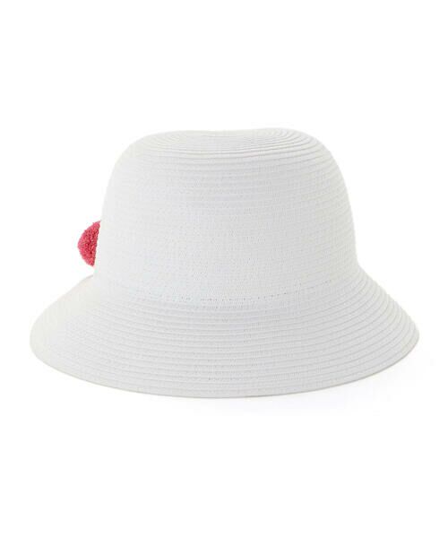 BeBe / べべ ハット | 【アジャスター付】【お揃い】ラフィアポンポンペーパーブレードハット(48~56cm) | 詳細4