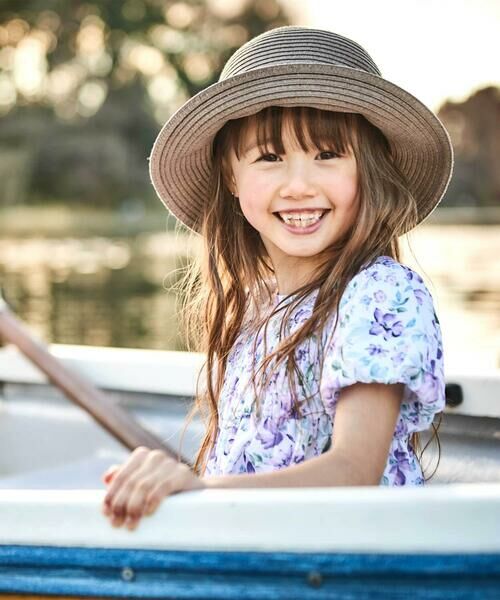 BeBe / べべ ハット | 【アジャスター付】【お揃い】ラフィアポンポンペーパーブレードハット(48~56cm) | 詳細6