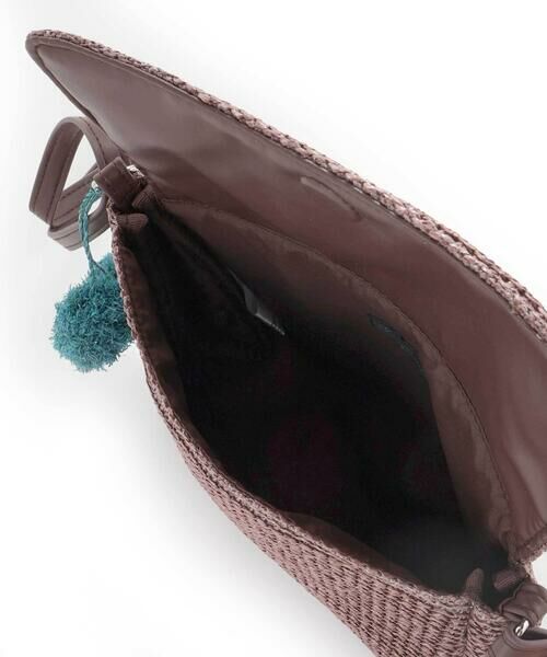 BeBe / べべ ショルダーバッグ | 【お揃い】ラフィアポンポンブレード編みポシェット | 詳細15