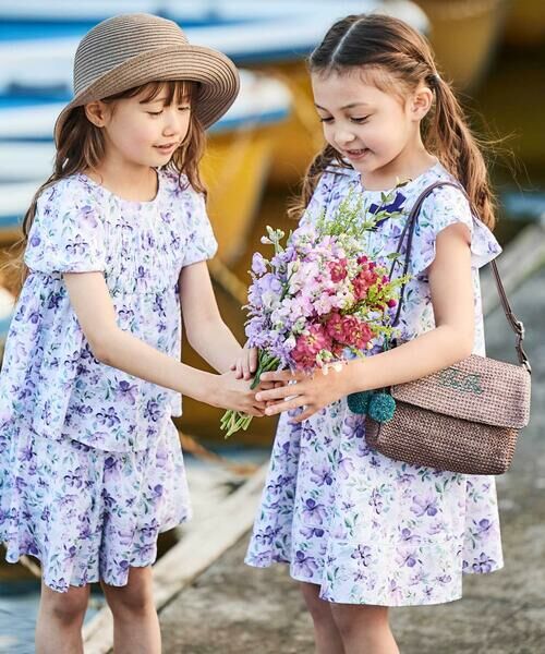 BeBe / べべ ショルダーバッグ | 【お揃い】ラフィアポンポンブレード編みポシェット | 詳細6