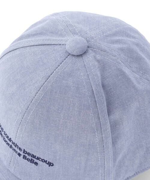 BeBe / べべ キャップ | 【アジャスター付】ロゴ刺しゅうキャンバスキャップ(52~56cm) | 詳細8