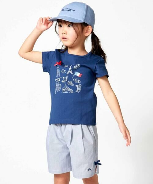 BeBe / べべ キャップ | 【アジャスター付】ロゴ刺しゅうキャンバスキャップ(52~56cm) | 詳細2