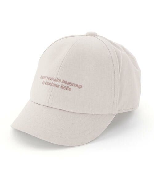 BeBe / べべ キャップ | 【アジャスター付】ロゴ刺しゅうキャンバスキャップ(52~56cm) | 詳細12