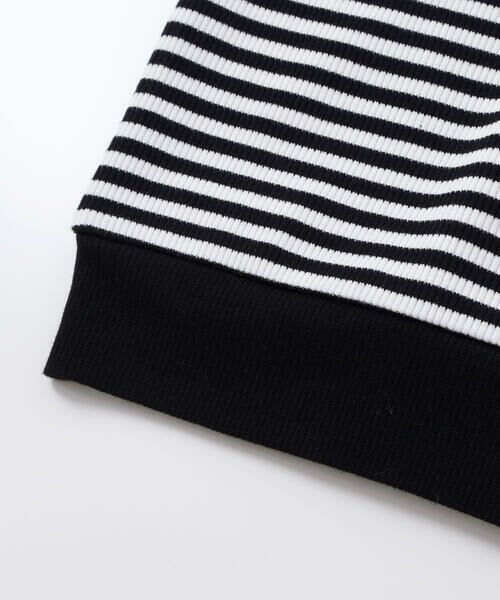 BeBe / べべ Tシャツ | セーラーカラーリブボーダーTシャツ(90~160cm) | 詳細9