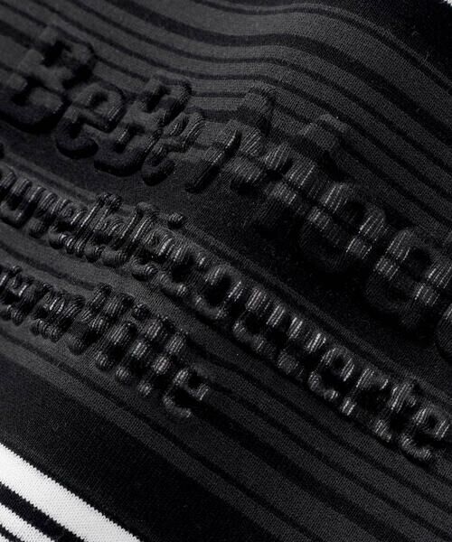 BeBe / べべ Tシャツ | ランダムボーダーエンボスロゴ半袖ドロストTシャツ(90~160cm) | 詳細11