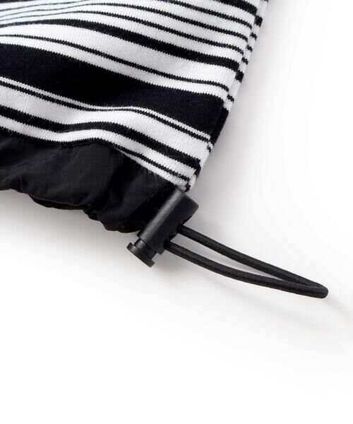 BeBe / べべ Tシャツ | ランダムボーダーエンボスロゴ半袖ドロストTシャツ(90~160cm) | 詳細13