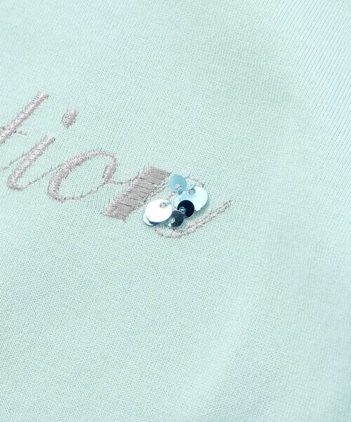 BeBe / べべ Tシャツ | ロゴ刺しゅうペプラムフリル天竺半袖Tシャツ(100~150cm) | 詳細9