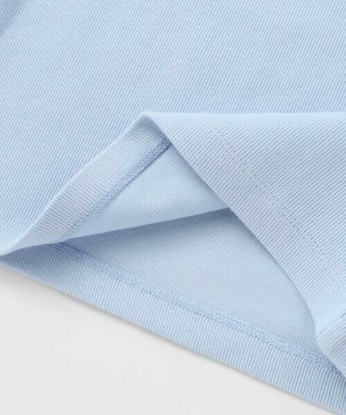 BeBe / べべ Tシャツ | ショルダーラインロゴ刺しゅうテレコ半袖Tシャツ(90~160cm) | 詳細11