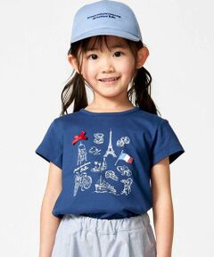 BeBe / べべ Tシャツ | PARISおでかけプリント天竺半袖Tシャツ(90~150cm)
