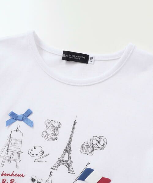 BeBe / べべ Tシャツ | PARISおでかけプリント天竺半袖Tシャツ(90~150cm) | 詳細3
