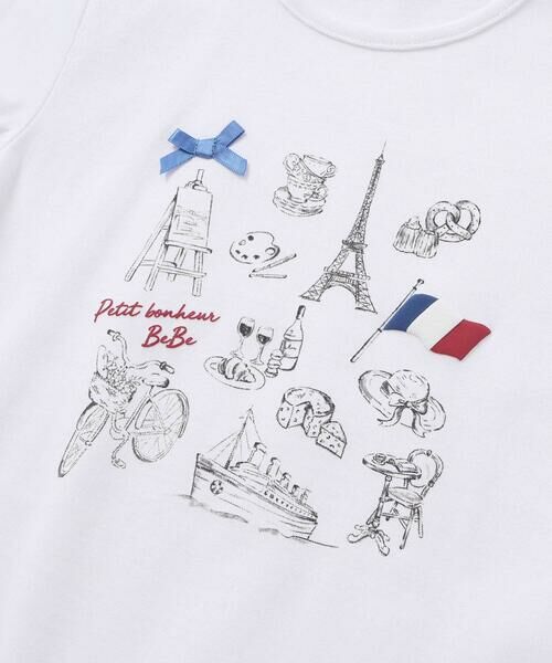 BeBe / べべ Tシャツ | PARISおでかけプリント天竺半袖Tシャツ(90~150cm) | 詳細4