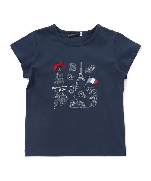 BeBe / べべ Tシャツ | PARISおでかけプリント天竺半袖Tシャツ(90~150cm) | 詳細13