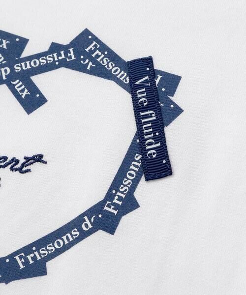 BeBe / べべ Tシャツ | ラベルロゴハートモチーフ袖切り替え天竺半袖Tシャツ(90~150cm) | 詳細8