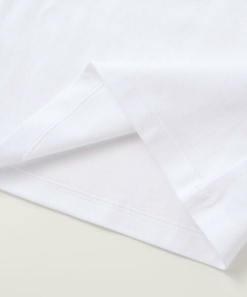 BeBe / べべ Tシャツ | ラベルロゴハートモチーフ袖切り替え天竺半袖Tシャツ(90~150cm) | 詳細11