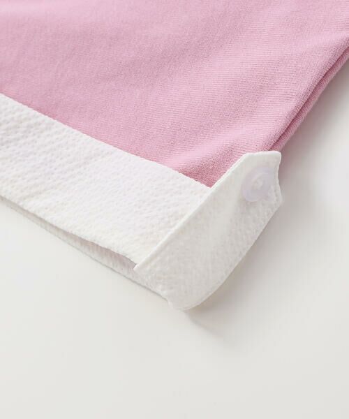 BeBe / べべ Tシャツ | ラベルロゴハートモチーフ袖切り替え天竺半袖Tシャツ(90~150cm) | 詳細17